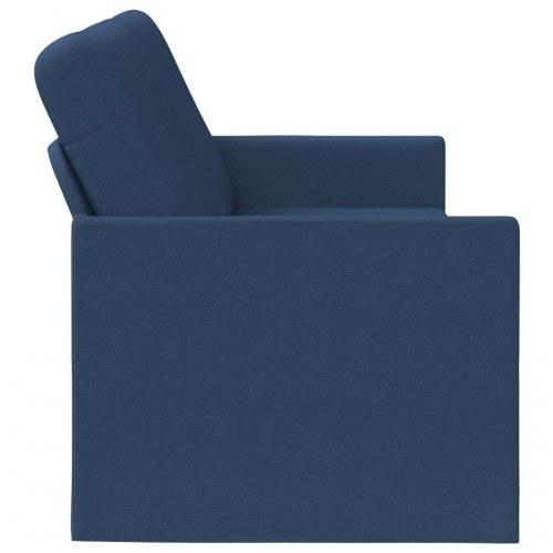 3-personers sofa i blå stof - 220 x 81 x 82 cm