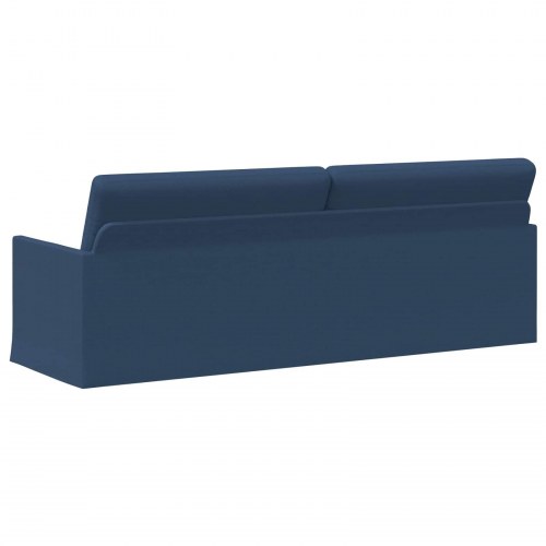 3-personers sofa i blå stof - 220 x 81 x 82 cm