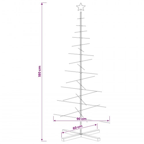 Juletræ i metal KUOPIO 180 cm - hvid