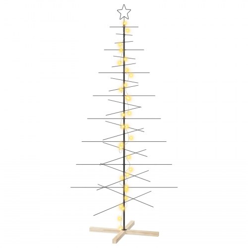 Metaljuletræ KUOPIO 210 cm - sort/varm hvid