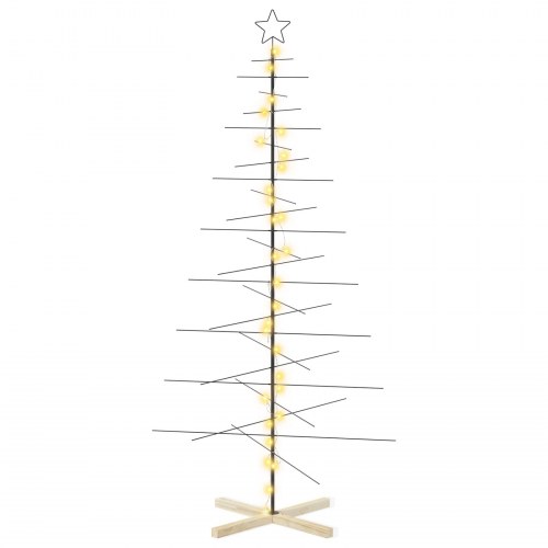 Metaljuletræ KUOPIO 210 cm - sort/varm hvid