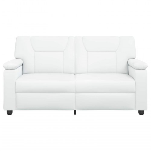2-personers sofa i kunstlæder - hvid 171 x 85 x 93 cm