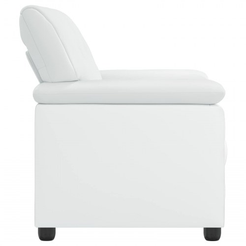 2-personers sofa i kunstlæder - hvid 171 x 85 x 93 cm