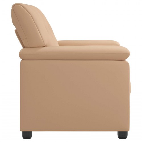 2-personers sofa i kunstlæder - cappuccino, 171 x 85 x 93 cm