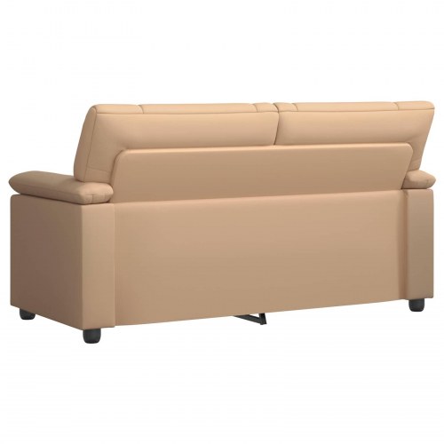 2-personers sofa i kunstlæder - cappuccino, 171 x 85 x 93 cm