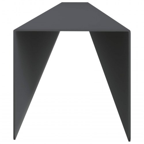 Dækprofil til havekant 2 stk. 100 x 5 x 5 cm - stål antracit