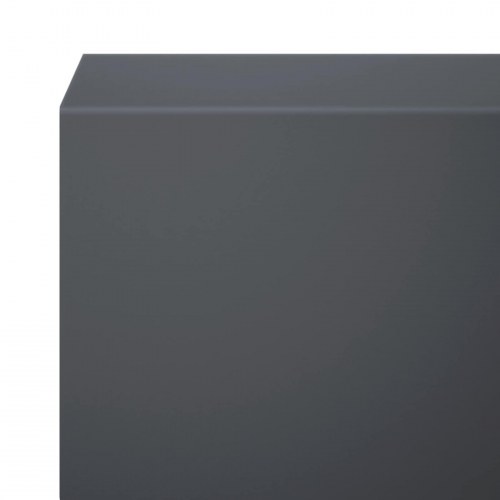 Dækprofil til havekant 2 stk. 100 x 5 x 5 cm - stål antracit