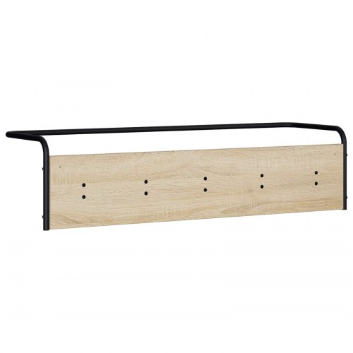 Knagerække med 5 kroge - sonoma-eg, 100 x 30 x 25 cm