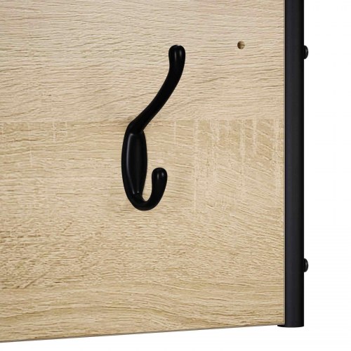 Knagerække med 5 kroge - sonoma-eg, 100 x 30 x 25 cm