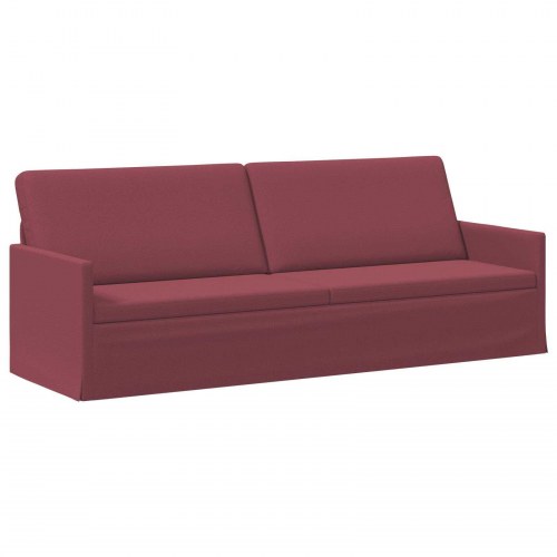 3-personers sofa vinrød 220 x 81 x 82 cm
