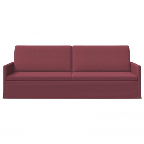 3-personers sofa vinrød 220 x 81 x 82 cm