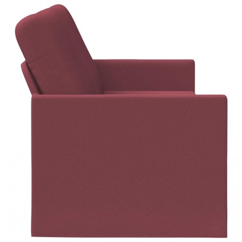3-personers sofa vinrød 220 x 81 x 82 cm