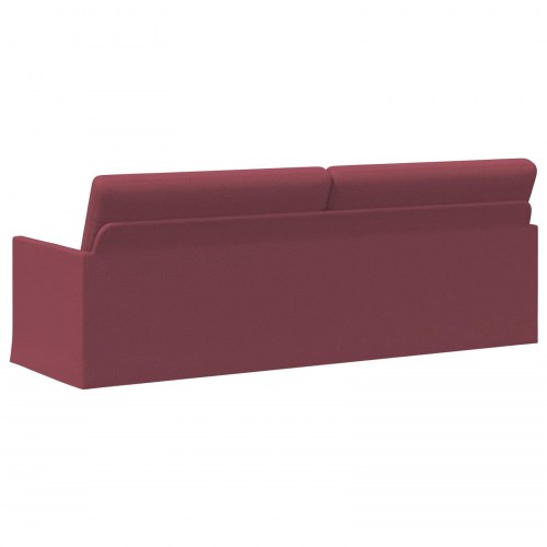 3-personers sofa vinrød 220 x 81 x 82 cm