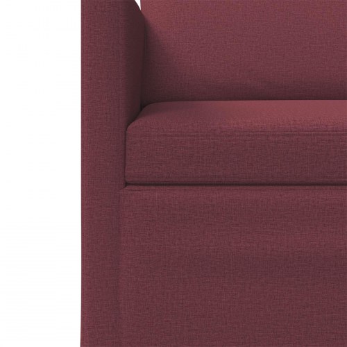 3-personers sofa vinrød 220 x 81 x 82 cm