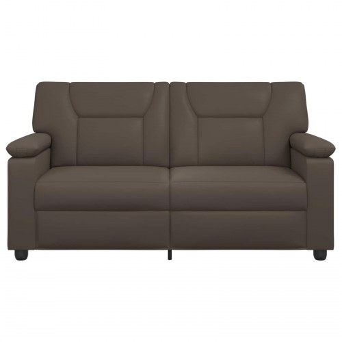 2-personers sofa i grå kunstlæder - 171 x 85 x 93 cm
