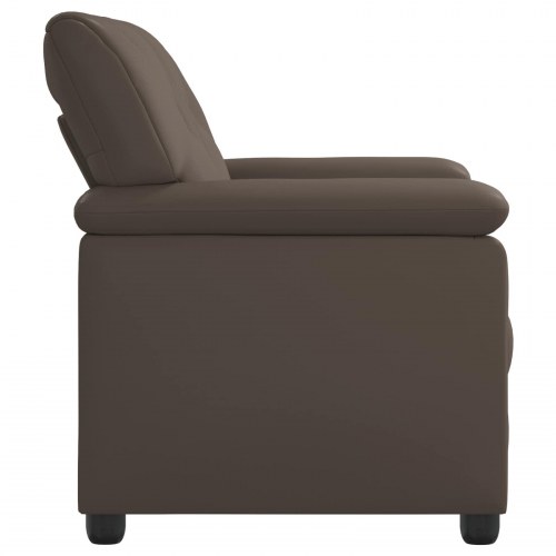 2-personers sofa i grå kunstlæder - 171 x 85 x 93 cm