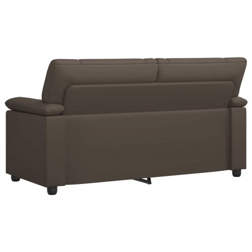 2-personers sofa i grå kunstlæder - 171 x 85 x 93 cm