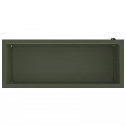 Plantekasse med LED - olivengrøn 40 x 100 x 40 cm