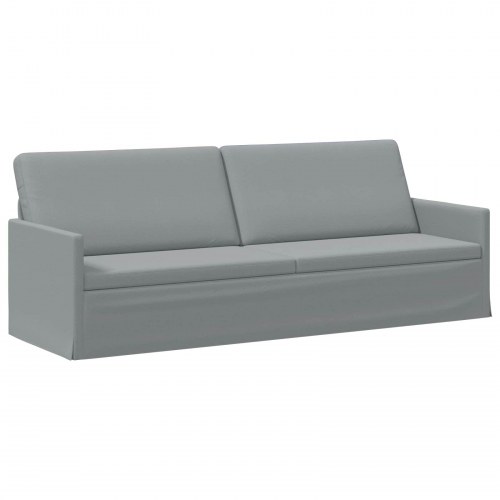 3-personers sofa i lysegrå stof - 220 x 81 x 82 cm
