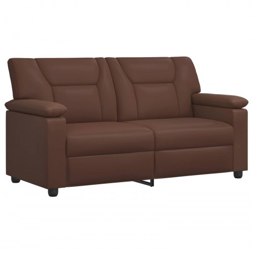 2-personers sofa i kunstlæder - brun 171 x 85 x 93 cm