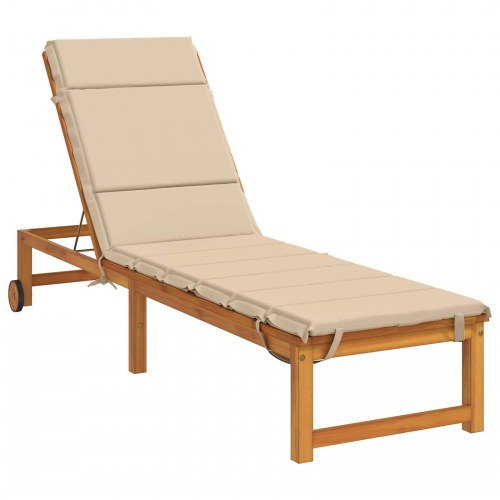 Solsengspude GEMERT - cremefarvet 200 x 50 x 3 cm