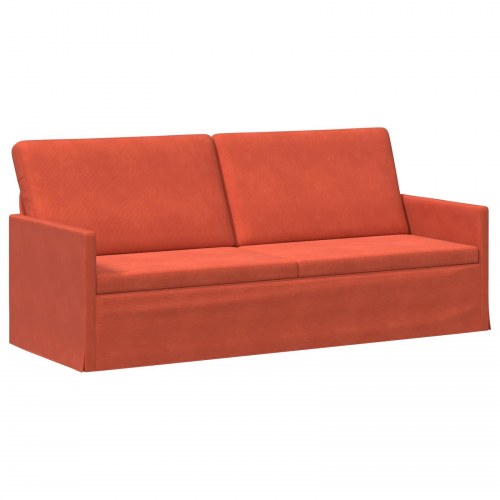 3-personers sofa rød orange 190 x 81 x 82 cm