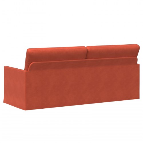 3-personers sofa rød orange 190 x 81 x 82 cm