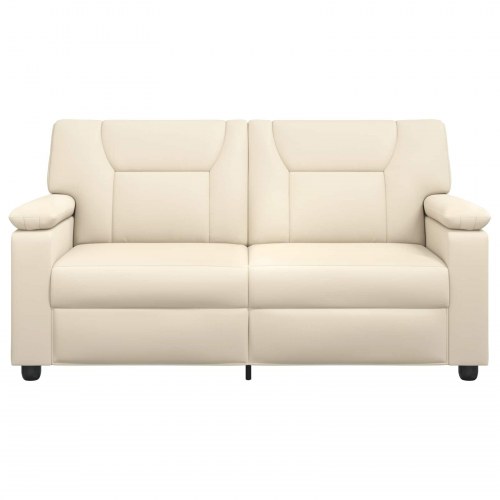 2-personers sofa i kunstlæder - cremefarvet, 171 x 85 x 93 cm