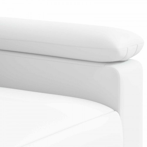 2-personers sofa i hvid kunstlæder - 151 x 85 x 93 cm