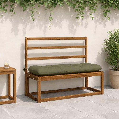 Bænkepuder VIANEN 2 stk. - olivengrøn, 120 x 40 x 12 cm
