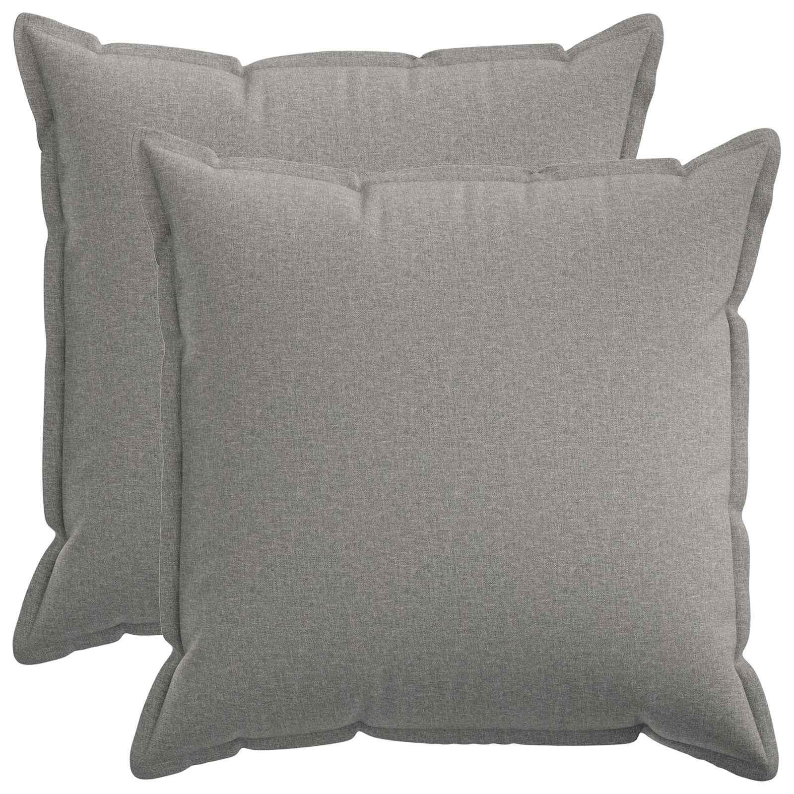 vidaXL Pude 2 stk. HOUTEN Skygrå 60 x 60 cm Faux Linned