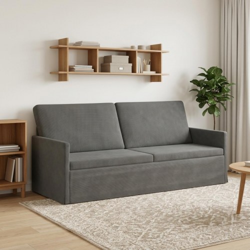 3-personers sofa - mørkegrå, 190 x 81 x 82 cm