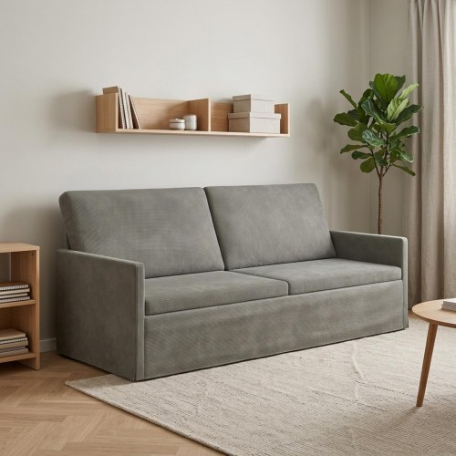 3-personers sofa - lysegrå 190 x 81 x 82 cm