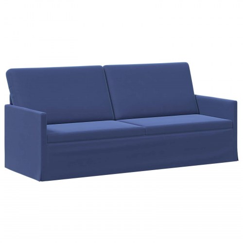 3-personers sofa i velour - Politi blå, 190 x 81 x 82 cm