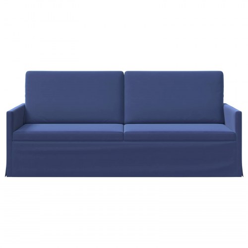3-personers sofa i velour - Politi blå, 190 x 81 x 82 cm