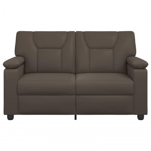 2-personers sofa i grå kunstlæder - 151 x 85 x 93 cm