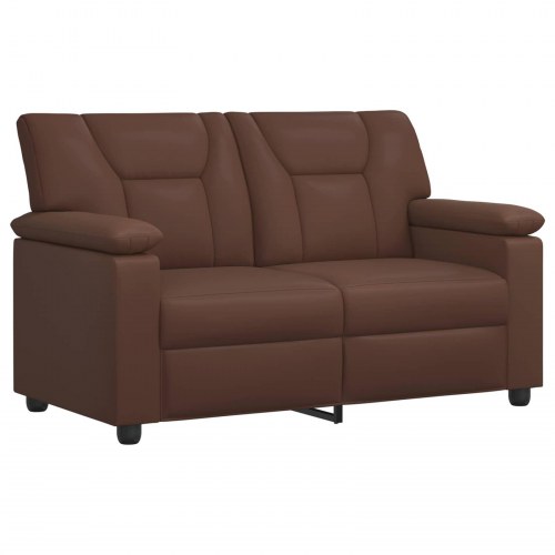 2-personers sofa i kunstlæder - brun 151 x 85 x 93 cm