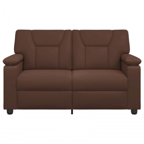 2-personers sofa i kunstlæder - brun 151 x 85 x 93 cm