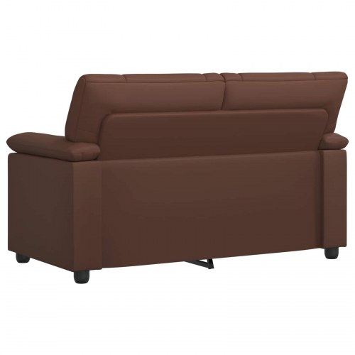 2-personers sofa i kunstlæder - brun 151 x 85 x 93 cm