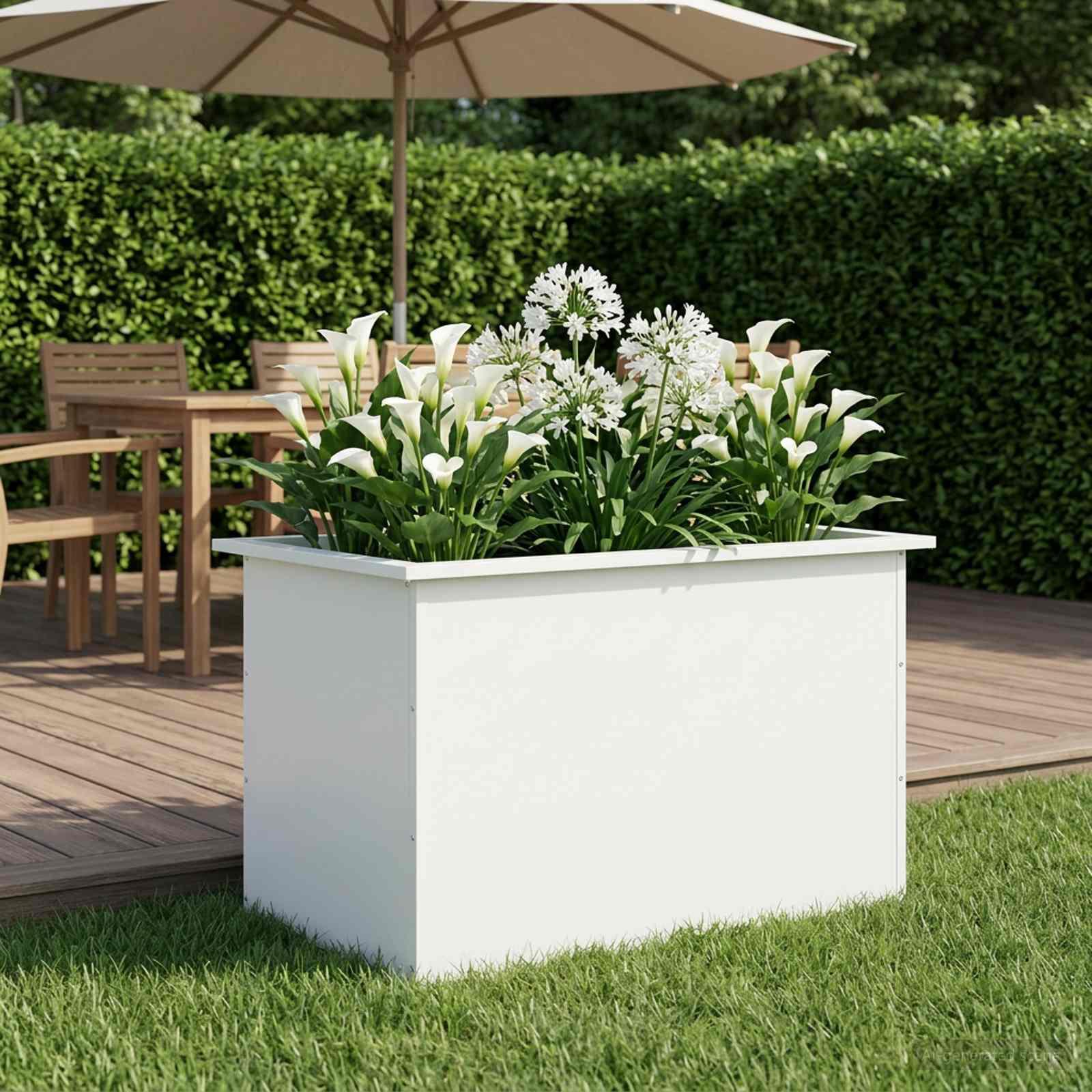 Plantekasse med LED - hvid 50 x 80 x 48 cm