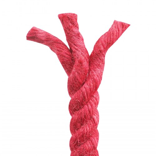 Jutereb 14 mm - rød, 100% tossa jute
