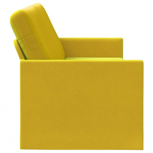 3-personers sofa gul 190 x 81 x 82 cm - velour