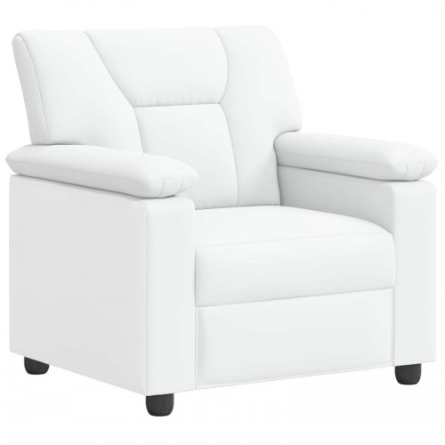 1-personers sofa i kunstlæder - hvid