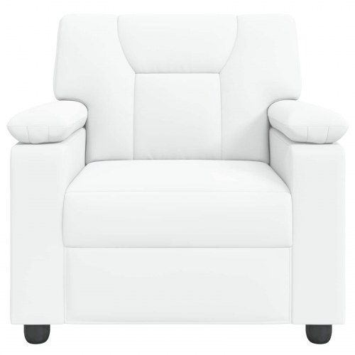 1-personers sofa i kunstlæder - hvid