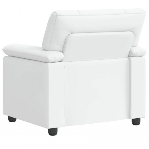 1-personers sofa i kunstlæder - hvid