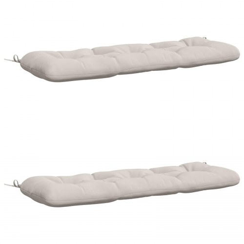 Bænkepuder VIANEN 2 stk. - hvid 120 x 40 x 12 cm