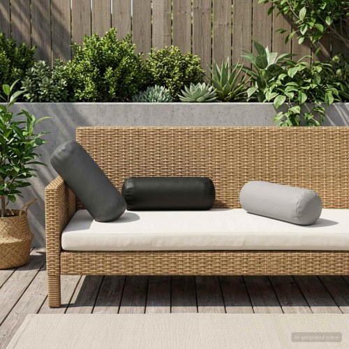 Cylinderpuder HEERLEN 2 stk. - antracit, Ø 15 x 40 cm