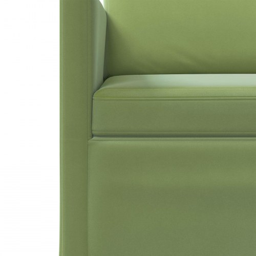 3-personers sofa i lys grøn velour - 190 x 81 x 82 cm