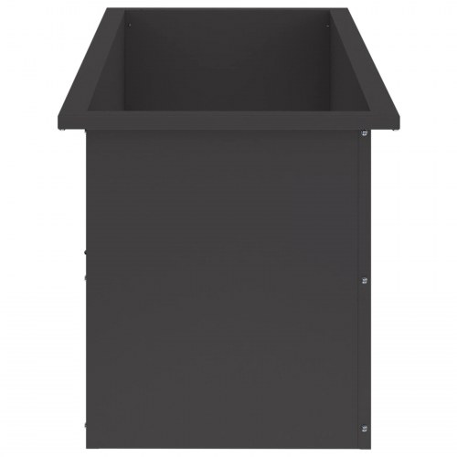 Plantekasse med LED - sort 40 x 100 x 40 cm