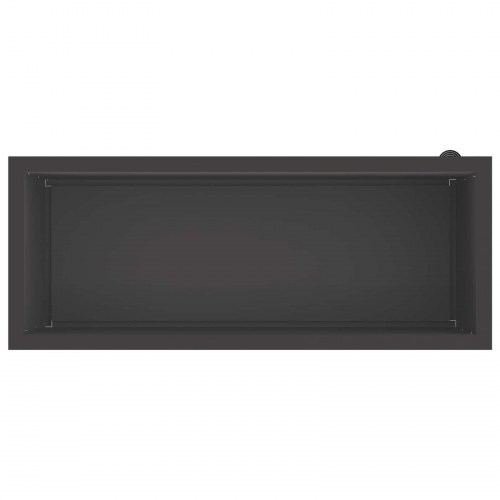 Plantekasse med LED - sort 40 x 100 x 40 cm